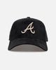 New Era Atlanta Braves 'Suede' 9FORTY A-Frame Strapback Black/Tan