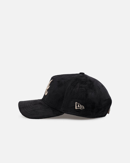 New Era Atlanta Braves 'Suede' 9FORTY A-Frame Strapback Black/Tan