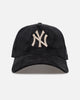 New Era New York Yankees 'Suede' 9FORTY A-Frame Strapback Black/Tan