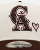 New Era Los Angeles Angels 'Pink Satin Pink Hearts Walnut' 9FORTY A-Frame Snapback Chrome/Walnut