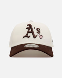 New Era Oakland Athletics 'Pink Satin Pink Hearts Walnut' 9FORTY A-Frame Snapback Chrome/Walnut