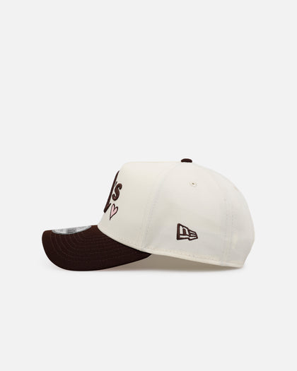 New Era Oakland Athletics 'Pink Satin Pink Hearts Walnut' 9FORTY A-Frame Snapback Chrome/Walnut