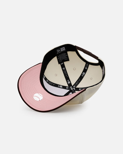 New Era Oakland Athletics 'Pink Satin Pink Hearts Walnut' 9FORTY A-Frame Snapback Chrome/Walnut