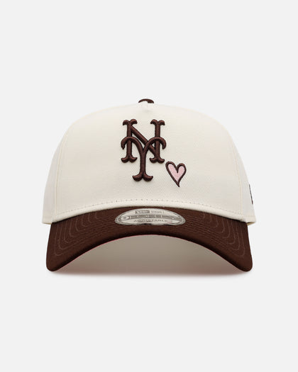 New Era New York Mets 'Pink Satin Pink Hearts Walnut' 9FORTY A-Frame Snapback Chrome/Walnut