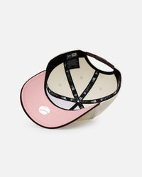 New Era New York Mets 'Pink Satin Pink Hearts Walnut' 9FORTY A-Frame Snapback Chrome/Walnut