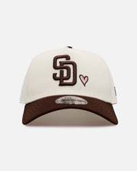New Era San Diego Padres 'Pink Satin Pink Hearts Walnut' 9FORTY A-Frame Snapback Chrome/Walnut