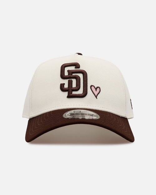 New Era San Diego Padres 'Pink Satin Pink Hearts Walnut' 9FORTY A-Frame Snapback Chrome/Walnut