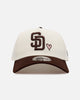 New Era San Diego Padres 'Pink Satin Pink Hearts Walnut' 9FORTY A-Frame Snapback Chrome/Walnut