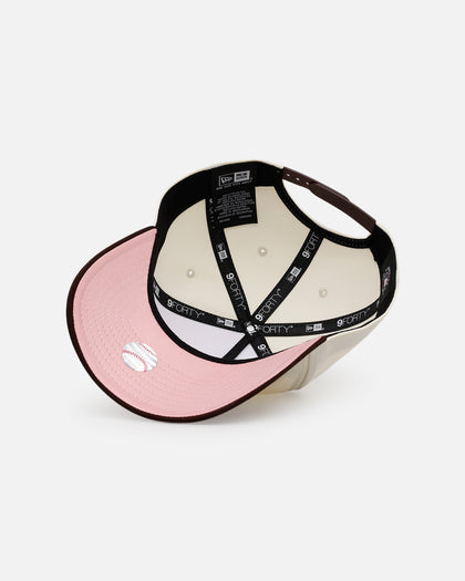 New Era San Diego Padres 'Pink Satin Pink Hearts Walnut' 9FORTY A-Frame Snapback Chrome/Walnut