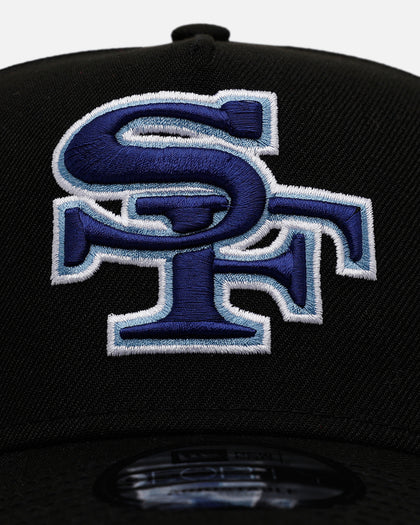 New Era San Francisco 49ers 'Black And Sky Blue' 9FORTY A-Frame Snapback Black/Sky Blue