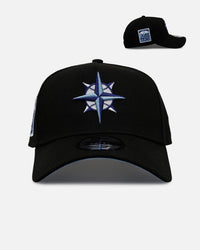 New Era Seattle Mariners 'Black And Sky Blue' 9FORTY A-Frame Snapback Black/Sky Blue