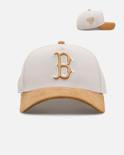 New Era Boston Red Sox 'Honey Pot' 9FORTY A-Frame Snapback Stone/Wheat