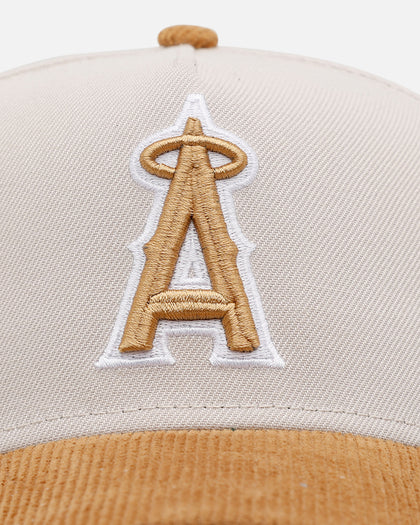 New Era Los Angeles Angels 'Honey Pot' 9FORTY A-Frame Snapback Stone/Wheat