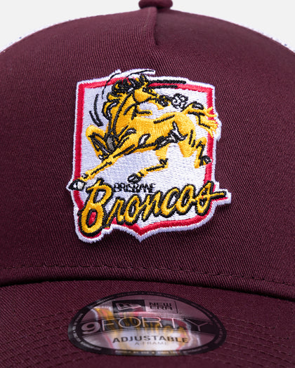 New Era Brisbane Broncos 'NRL 26 Retro Trucker' 9FORTY A-Frame Snapback Original Team Colours