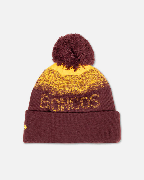 New Era Brisbane Broncos 'NRL Ombre Marle' Knitted Beanie Official Team Colour