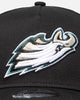 New Era Philadelphia Eagles 'Upside Down Logo' 9FORTY A-Frame Snapback Black/Official Team Color