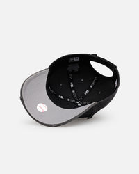 New Era Houston Astros 'Patent Leather' 9FORTY A-Frame Strapback Washed Black