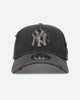 New Era New York Yankees 'Patent Leather' 9FORTY A-Frame Strapback Washed Black