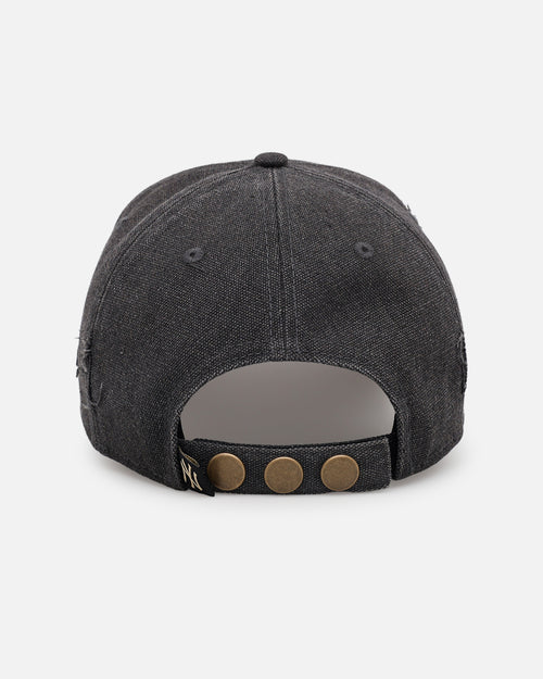 New Era New York Yankees 'Patent Leather' 9FORTY A-Frame Strapback Washed Black