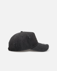 New Era New York Yankees 'Patent Leather' 9FORTY A-Frame Strapback Washed Black