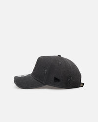 New Era New York Yankees 'Patent Leather' 9FORTY A-Frame Strapback Washed Black
