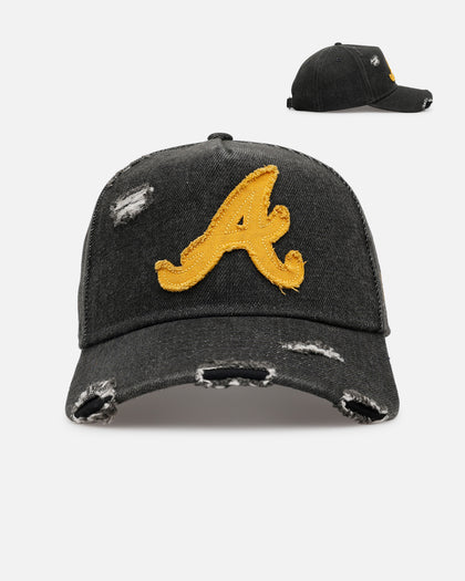 New Era Atlanta Braves 'Denim 2.0' 9FORTY A-Frame Strapback Black
