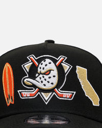 New Era Anaheim Ducks 'City Icons' 9FORTY A-Frame Snapback Black