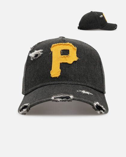 New Era Pittsburgh Pirates 'Denim 2.0' 9FORTY A-Frame Strapback Black