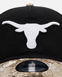 New Era Texas Longhorns 'Seasoned Camo' 9FORTY A-Frame Snapback Black/Camo