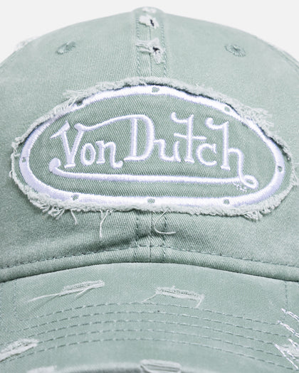 Von Dutch Distressed Zigzag Strapback Sage
