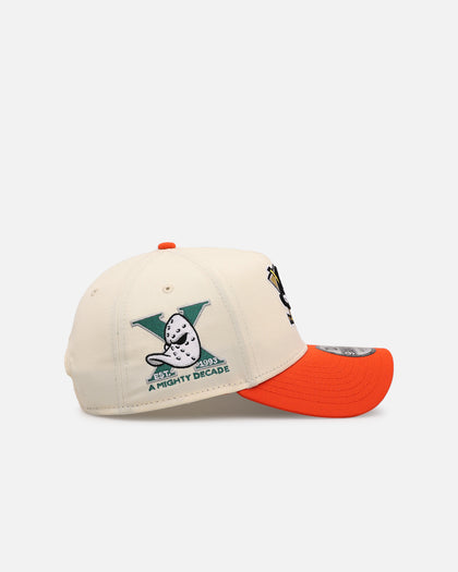 New Era Anaheim Ducks 'Team Color Visor' 9FORTY A-Frame Snapback Chrome/Official Team Color