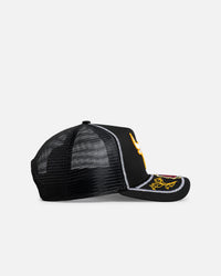New Era Chicago Bulls 'Rose Visor' 9FORTY A-Frame Trucker Snapback Black/Rose
