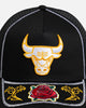 New Era Chicago Bulls 'Rose Visor' 9FORTY A-Frame Trucker Snapback Black/Rose