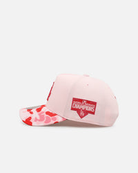 Mitchell & Ness Los Angeles Dodgers 'Pink Camo' Pro Pinch Snapback Pink