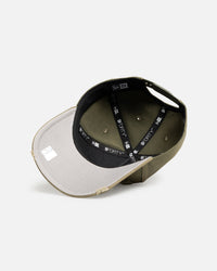 New Era Chicago Bulls 'Distressed Olive' 9FORTY A-Frame Snapback Olive