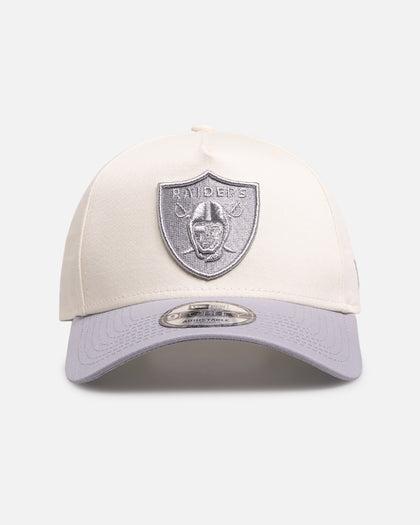 New Era Las Vegas Raiders 'Chrome Grey' 9FORTY A-Frame Snapback White/Silver