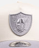 New Era Las Vegas Raiders 'Chrome Grey' 9FORTY A-Frame Snapback White/Silver