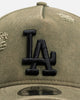 New Era Los Angeles Dodgers 'Distressed Olive' 9FORTY A-Frame Snapback Olive