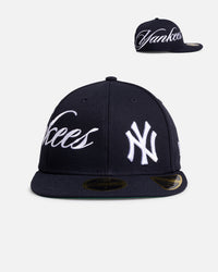 New Era New York Yankees 'MLB Side Script 59FIFTY Fitted Navy