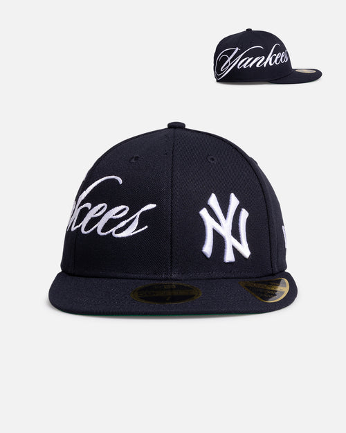 New Era New York Yankees 'MLB Side Script 59FIFTY Fitted Navy
