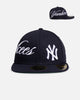 New Era New York Yankees 'MLB Side Script 59FIFTY Fitted Navy