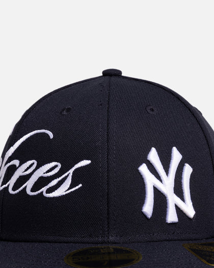 New Era New York Yankees 'MLB Side Script 59FIFTY Fitted Navy