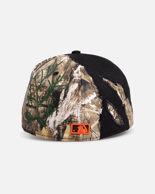 New Era Detroit Tigers 'Split Realtree' 59FIFTY Fitted Black