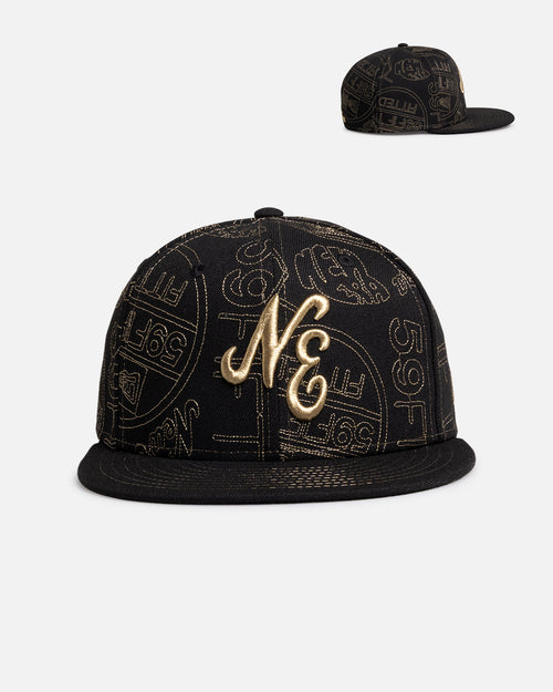 New Era New Era 'Sticker AOP' 59FIFTY Fitted Black