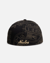 New Era New Era 'Sticker AOP' 59FIFTY Fitted Black