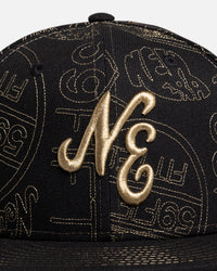 New Era New Era 'Sticker AOP' 59FIFTY Fitted Black