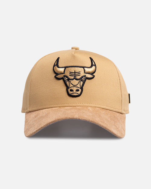 New Era Chicago Bulls 'Suede Visor' 9FORTY A-Frame Snapback Bronze