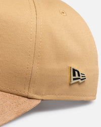 New Era Chicago Bulls 'Suede Visor' 9FORTY A-Frame Snapback Bronze