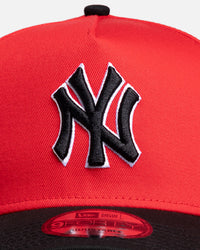 New Era New York Yankees 'Two-Tone' 9FORTY A-Frame Snapback Red/Black