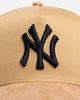 New Era New York Yankees 'Suede Visor' 9FORTY A-Frame Snapback Bronze